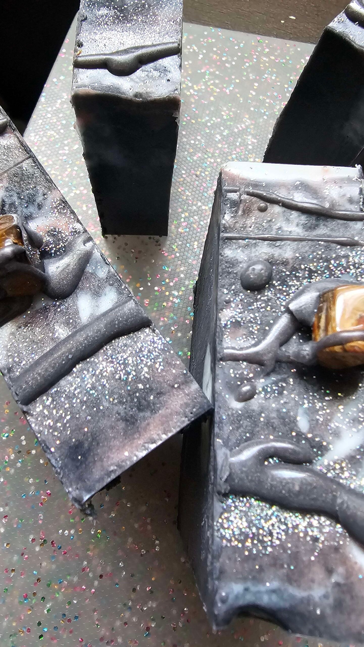 celestial aries goatmilk soap (topped with real tiger eye stone) celestial aries goatmilk soap (topped with real tiger eye stone)