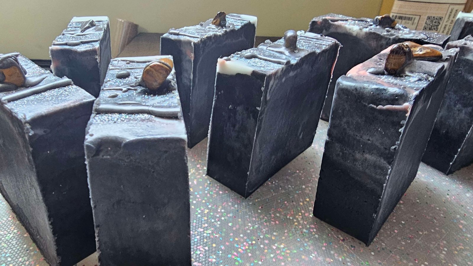 celestial aries goatmilk soap (topped with real tiger eye stone) celestial aries goatmilk soap (topped with real tiger eye stone)